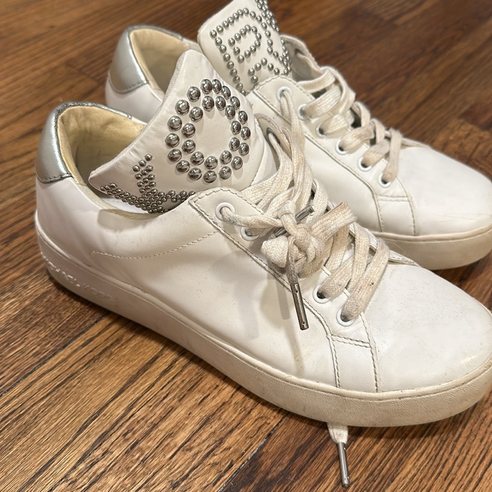 Leather white Michael Kors Sneakers